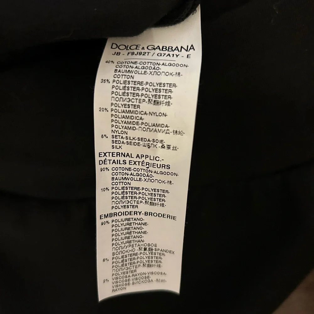 DOLCE & GABBANA Lace And Mesh Sweatshirt, size IT44 (US8/10) - Picture 12 of 13